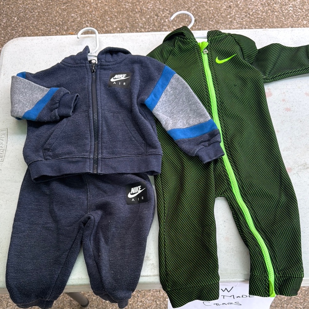 Nike Air Baby Tracksuit lot in Black and Green